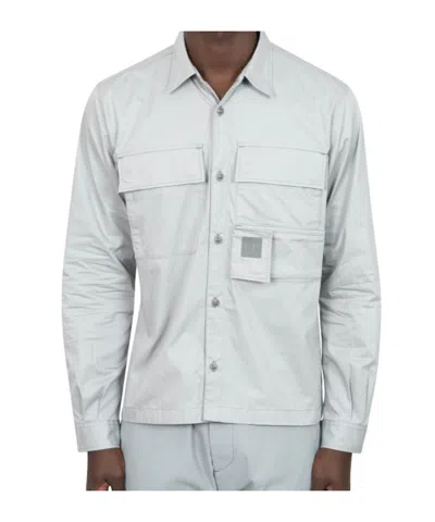 C.p. Company Long-sleeved Shirt In White