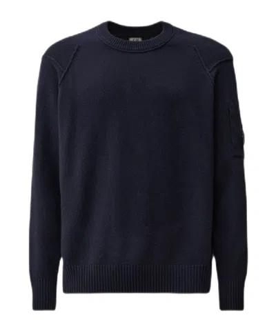 C.p. Company Long-sleeved Sweater In Black