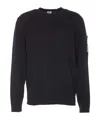 C.p. Company Cotton Crewneck Sweatshirt In Black
