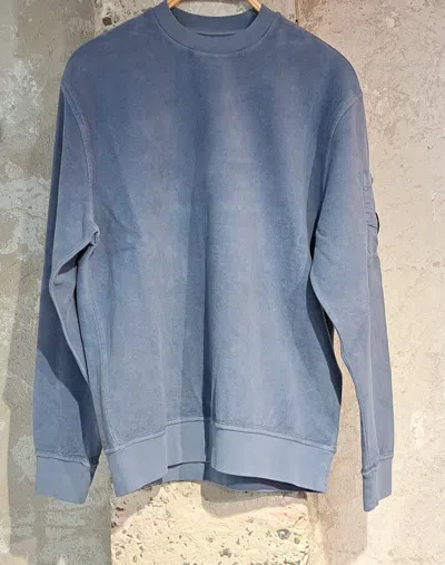 C.p. Company Long-sleeved Sweater In Blue