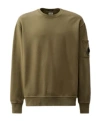 C.p. Company Cp Company Diagonal Fleece Lens Sweatshirt In Brown