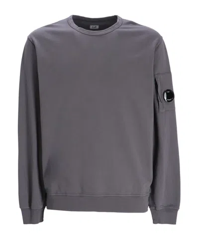 C.p. Company Long-sleeved Sweater In Gray
