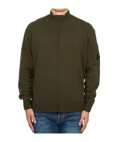 C.p. Company Long-sleeved Sweater In Green