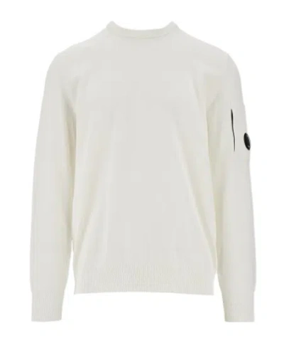 C.P. COMPANY LENS-DETAIL CREW-NECK SWEATER