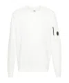 C.p. Company C.p.company Crew Neck Sweatshirt With Pocket Detail In White