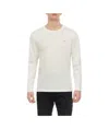 C.p. Company Gauze White Long Sleeved T-shirt In White