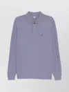 C.p. Company Cp Company Polo Long Sleeve In Purple