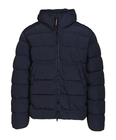 C.P. COMPANY LONG-SLEEVED HOODED COTTON JACKET