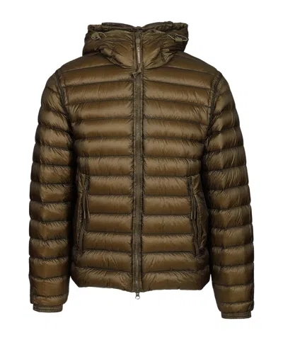 C.p. Company Long-sleeved Hooded Cotton Jacket In Brown