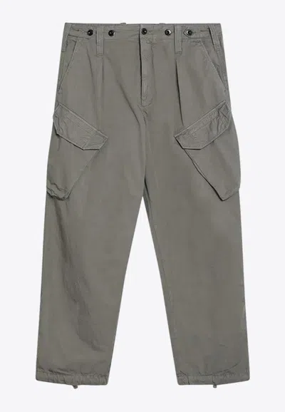C.p. Company Loose Cargo Pants In Green