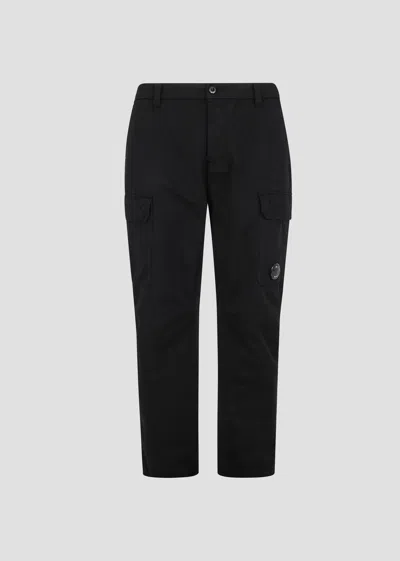 C.p. Company Cp Company Loose Cargo Pants In Black