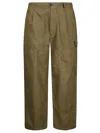 C.p. Company Cotton Rip Stop Loose Pants In Brown