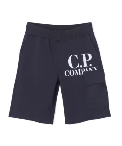 C.p. Company Kids' Loose Waist Shorts In Black