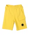 C.p. Company Loose Waist Shorts In Yellow