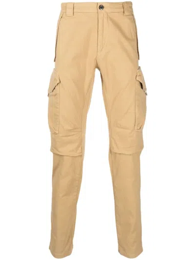 C.p. Company Low-rise Straight-leg Trousers In Nude