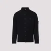 C.p. Company Corduroy Shirt With Chest Pocket And Long Sleeves In Black