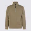 C.p. Company Half Zip Sweatshirt In Green