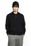 C.p. Company Wool Blend Cardigan In Black
