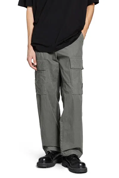 C.p. Company Man Green Trousers In Gray