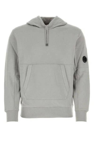 C.p. Company Man Grey Cotton Sweatshirt In Grey