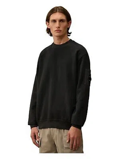 Pre-owned C.p. Company Man Long Sleeve Sweatshirt Nero 19234