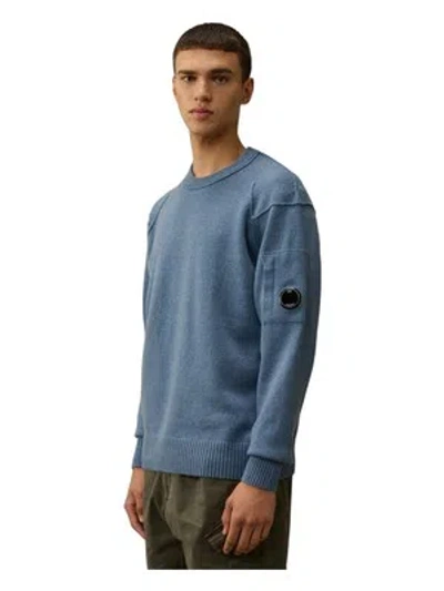 Pre-owned C.p. Company Man Maglia Girocollo Medium Blue 19237