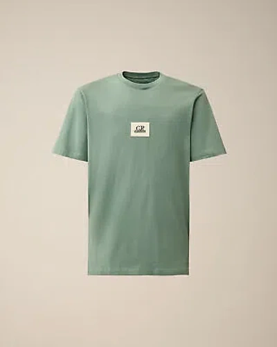 Pre-owned C.p. Company Man Short Sleeve T-shirt Sage Green 17830