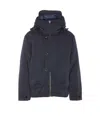 C.p. Company Long-sleeved Down Jacket In Blue