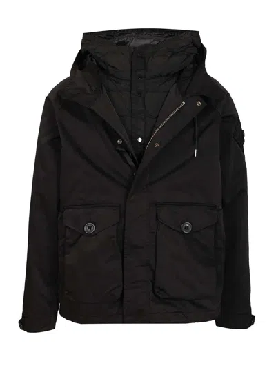 C.p. Company Medium Jacket In Micro Kei Jackets Black