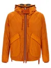 C.p. Company Opal Goggle Down Jacket In Orange