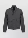 C.p. Company Medium Jacket With Ribbed Collar And Pockets In Gray