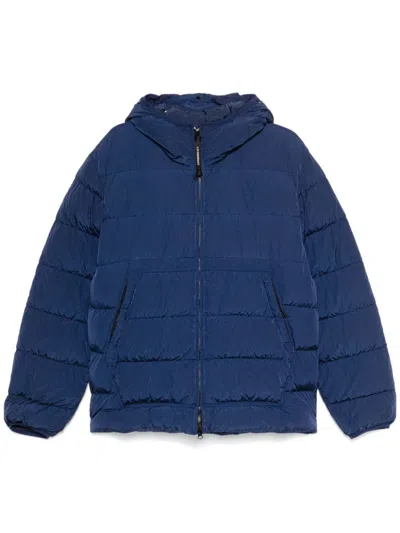 C.p. Company Medium Puffer Jacket In 887 Estate Blue