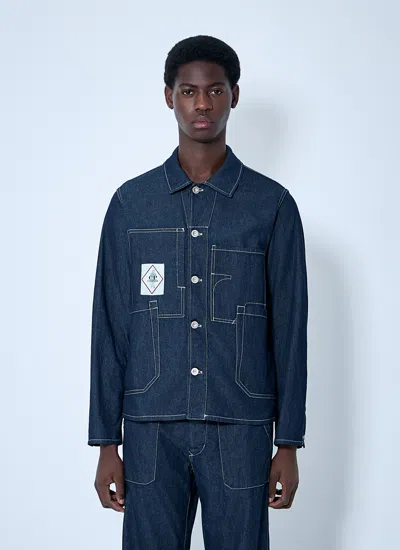 C.p. Company Men 3/1 Denim Chore Jacket In Blue