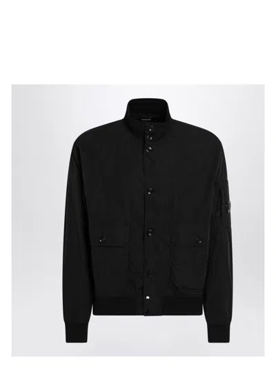 C.P. COMPANY MEN'S BLACK CHROME-R JACKET | SIZE 2XL | 18CMOW014A005904G