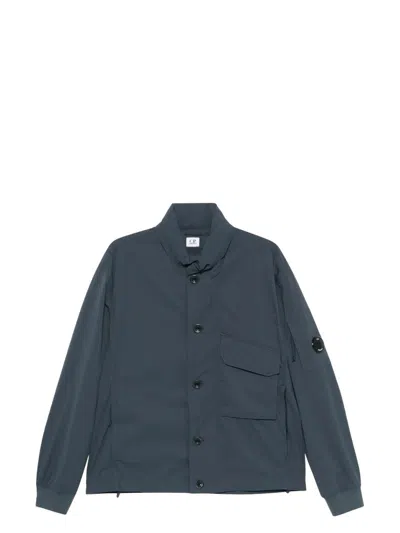 C.P. COMPANY MEN'S BUTTON HOODED JACKET