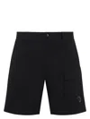 C.p. Company C.p.company Logo Cargo Shorts In Black