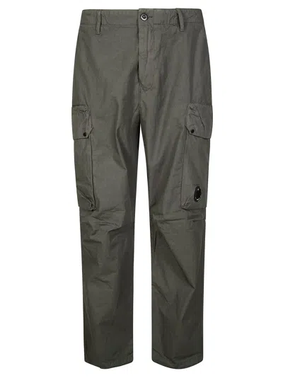 C.p. Company Cp Company Men's Cargo Trousers With Logo Pocket In Green
