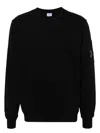 C.p. Company Cotton Crewneck Sweatshirt In Black