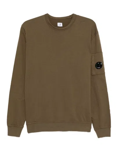 C.p. Company C.p.company Cotton Crewneck Sweatshirt In Brown