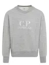 C.p. Company Logo Crewneck Sweatshirt In Grey