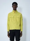 C.p. Company Men Cotton Overshirt In Yellow