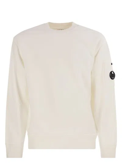 C.P. COMPANY MEN'S COTTON SWEATSHIRT WITH LENS