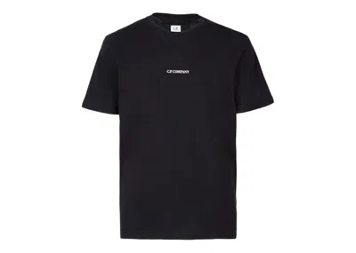 Pre-owned C.p. Company Men's  30/1 Jersey Compact Logo T-shirt In Black