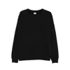 C.p. Company C.p.company Cotton Crewneck Sweatshirt In Black