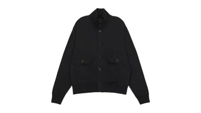Pre-owned C.p. Company Men's  Logo Cardigan In Black
