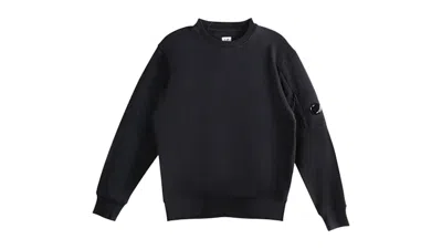 Pre-owned C.p. Company Men's  Logo Sweatshirt In Total Eclipse In Black
