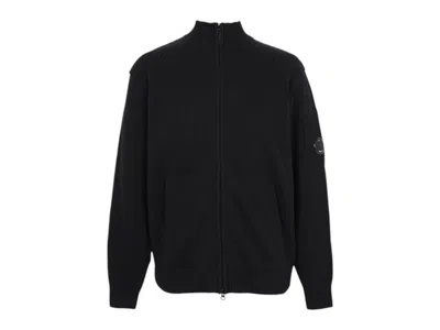 Pre-owned C.p. Company Men's  Zip Up Cardigan In Black