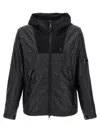C.p. Company Cs Ii Mixed Puffer Jackets Black In Black