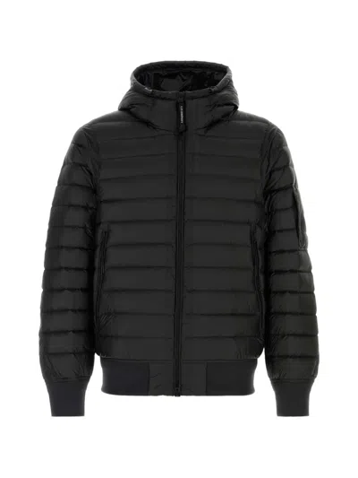 C.p. Company Men Dd Shell Hooded Down Jacket In Black