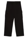 C.p. Company C.p.company Diagonal Raised Fleece Cargo Sweatpants In Black